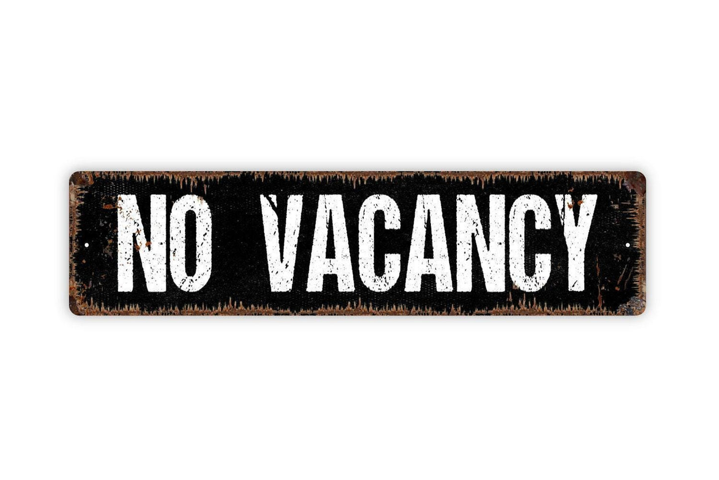 No Vacancy Sign – Rustic Farmhouse Wall Decor – Hotel or Inn Wall Sign – Vacation Cabin or Guest House Sign – Metal Sign or Vinyl Sticker