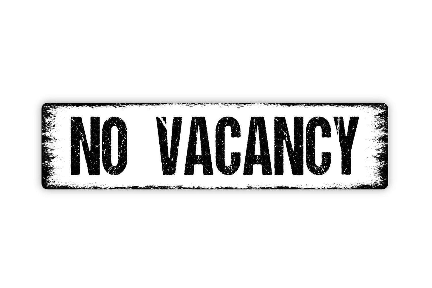 No Vacancy Sign – Rustic Farmhouse Wall Decor – Hotel or Inn Wall Sign – Vacation Cabin or Guest House Sign – Metal Sign or Vinyl Sticker