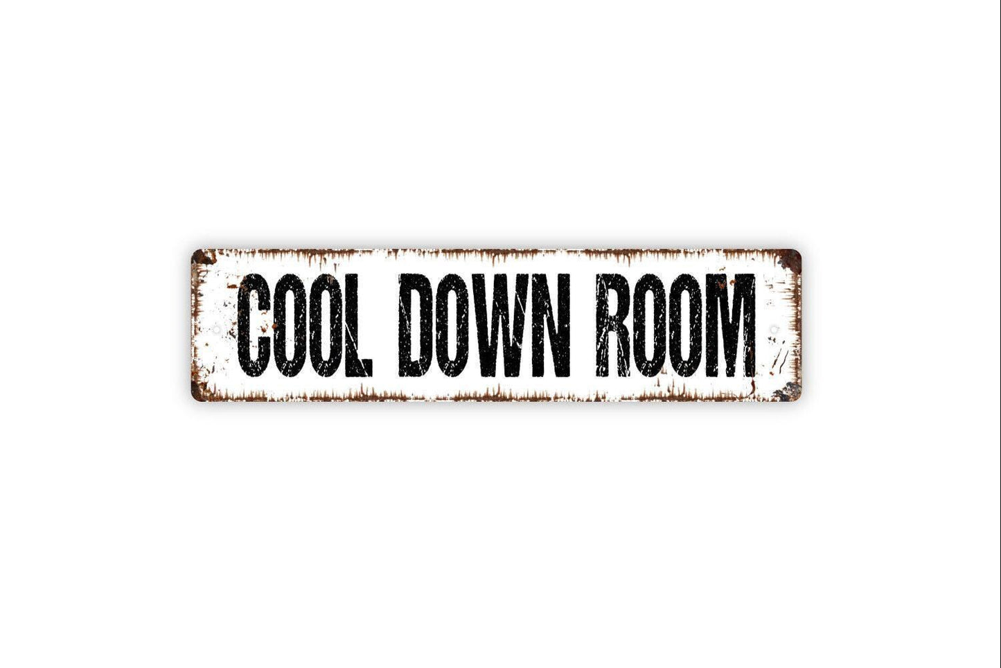 Cool Down Room Sign - School Kids Child Time Out Take A Break Vinyl Sticker Or Street Metal Sign or Door Name Plate Plaque