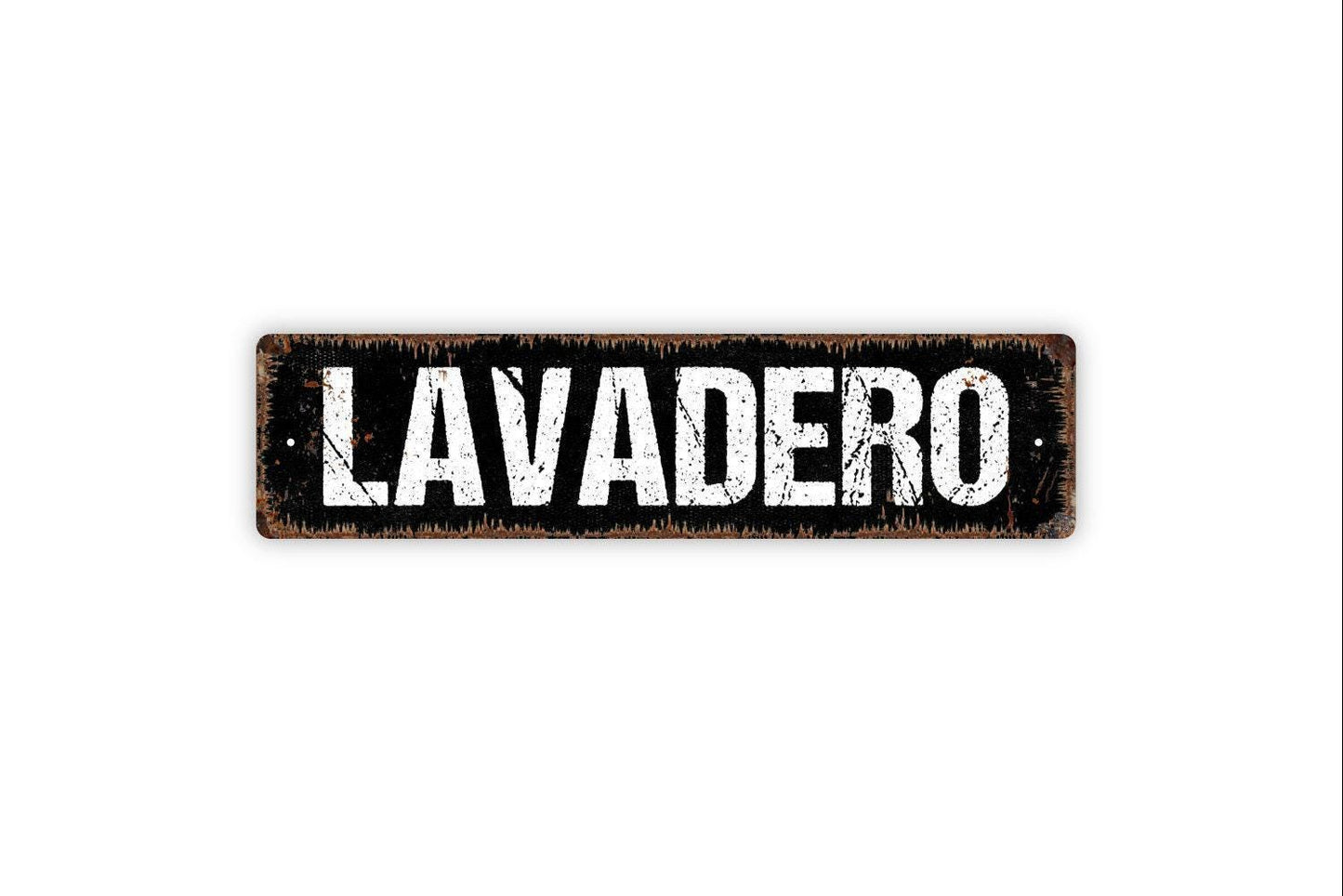 Lavadero Sign - Laundry Wash Room Spanish Vinyl Sticker Or Street Metal Sign or Door Name Plate Plaque
