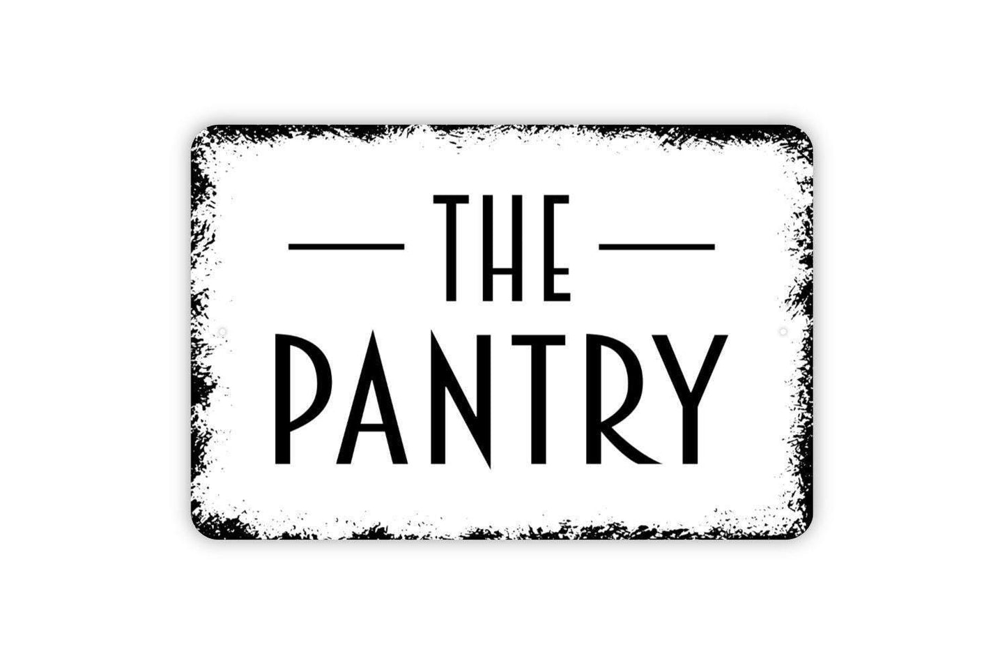 The Pantry Sign | Rustic Farmhouse Kitchen Wall Decor | Metal Sign or Vinyl Sticker for Pantry Door Food Storage Room