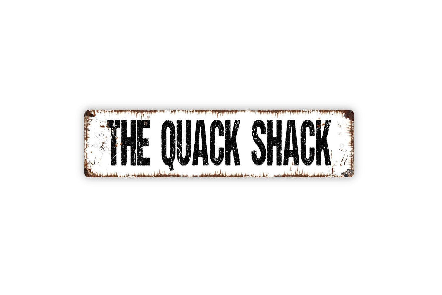 The Quack Shack Sign | Funny Duck Wall Decor | Metal Sign or Vinyl Sticker for Lake House, Cabin, Farm, or Duck Lovers