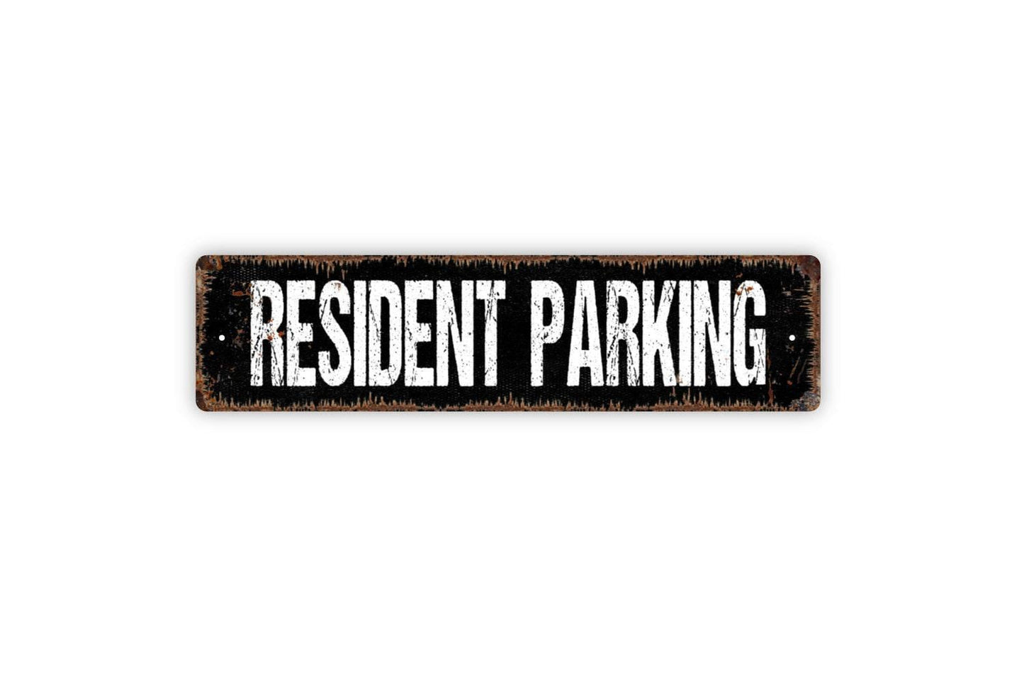 Resident Parking Sign | Private Property or Apartment Complex Wall Sign | Reserved Parking Metal Sign or Vinyl Sticker Outdoor Notice