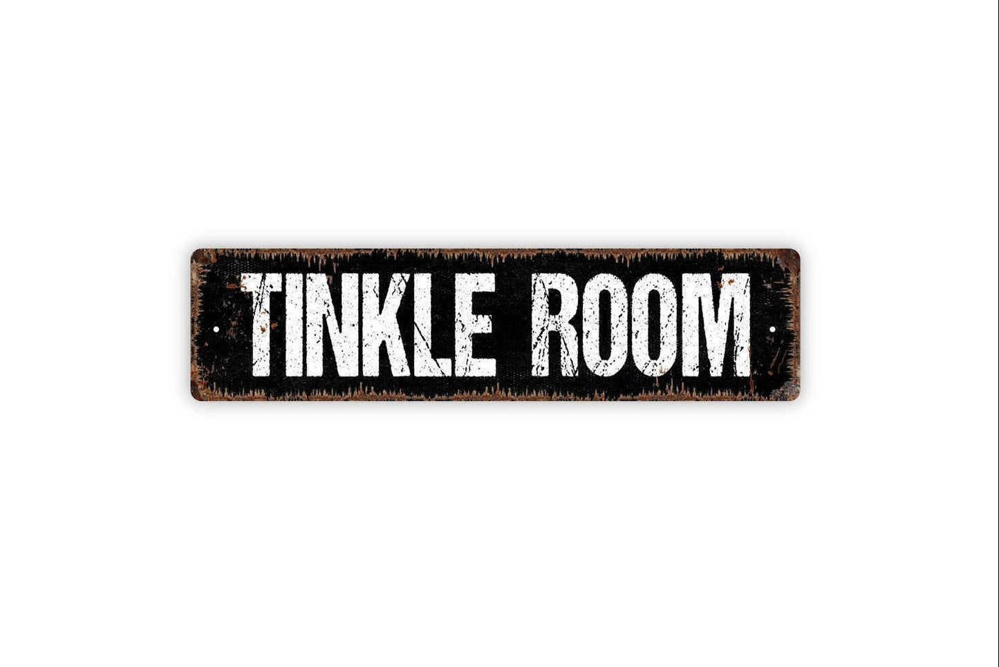 Tinkle Room Sign - Restroom Bathroom Girls Womens Mens Boys School Restroom Guest Bath Rustic Street Metal Sign or Door Name Plate Plaque