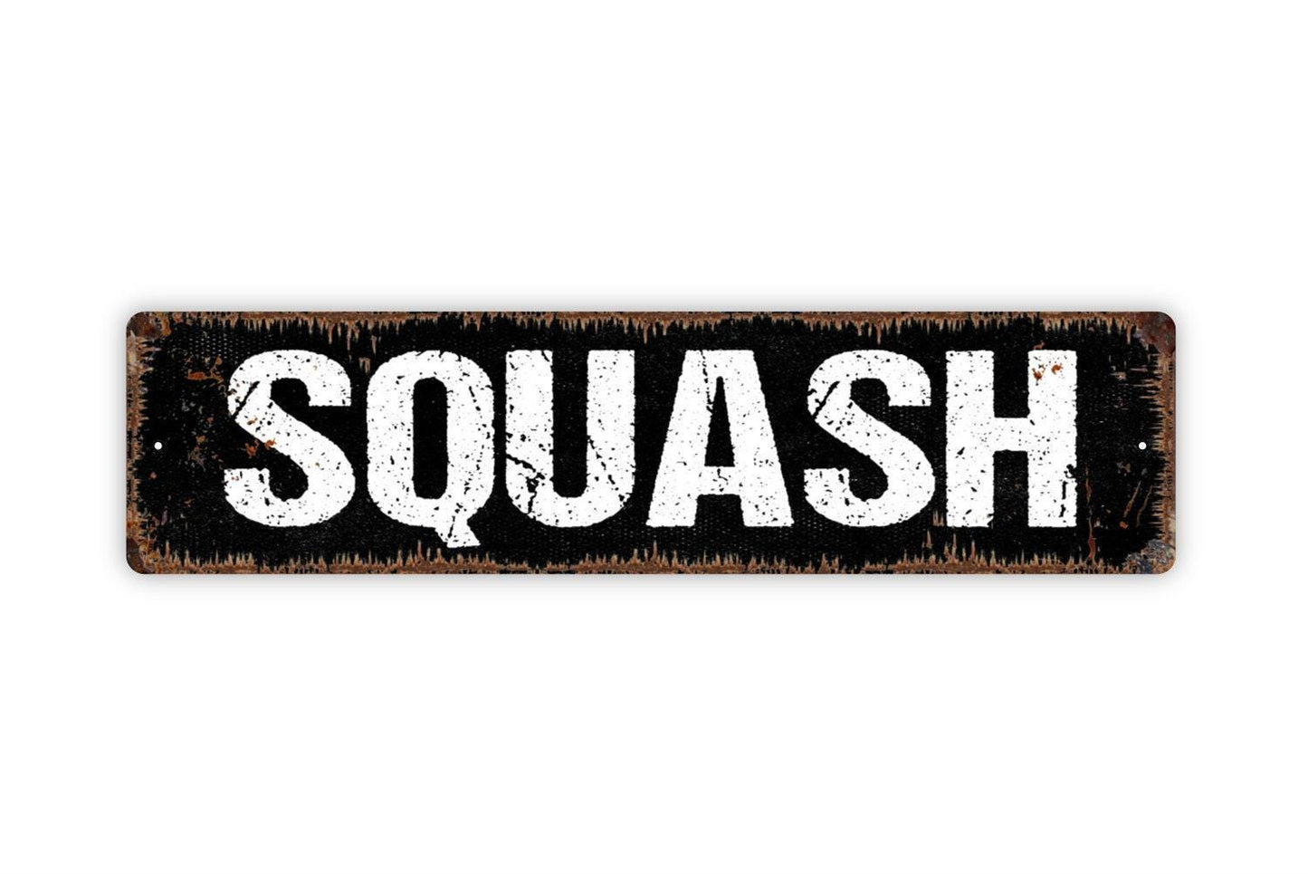 Squash Sign – Rustic Farmhouse Kitchen Wall Decor – Vegetable Garden Market Farm Stand Barn Sign – Metal Sign or Sticker
