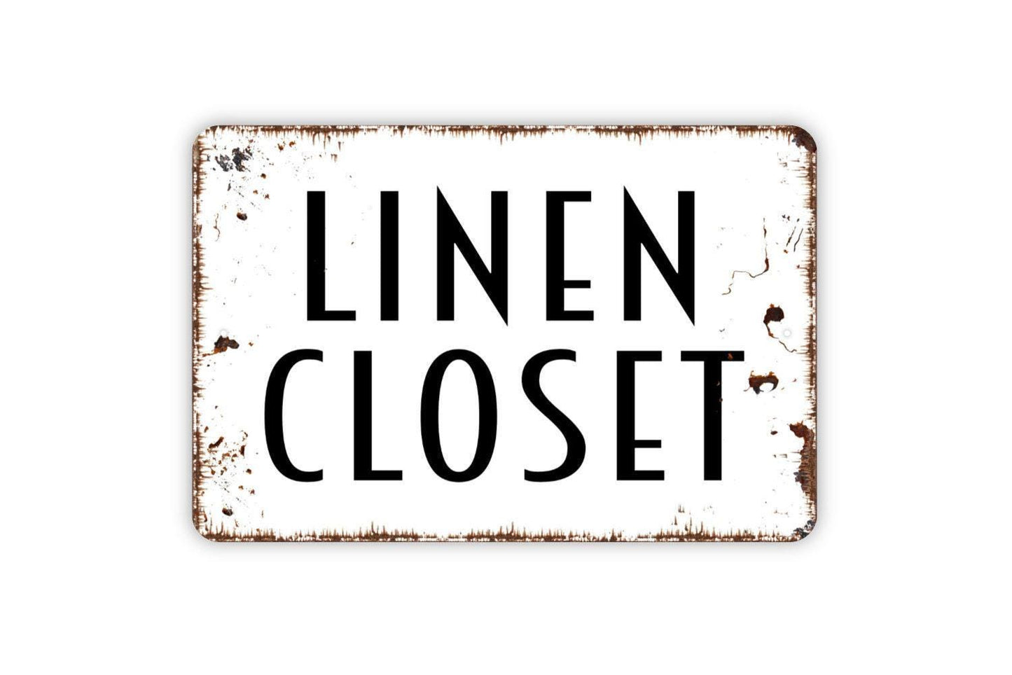 Linen Closet Sign | Laundry Room Organization Sign | Storage Door Label Sign | Home Organization Decor | Metal or Vinyl Sticker