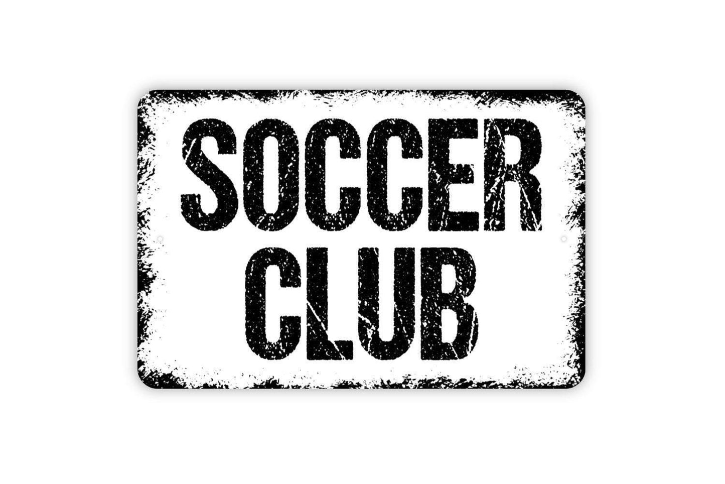 Soccer Club Sign - Sports Metal Wall Art - Indoor or Outdoor