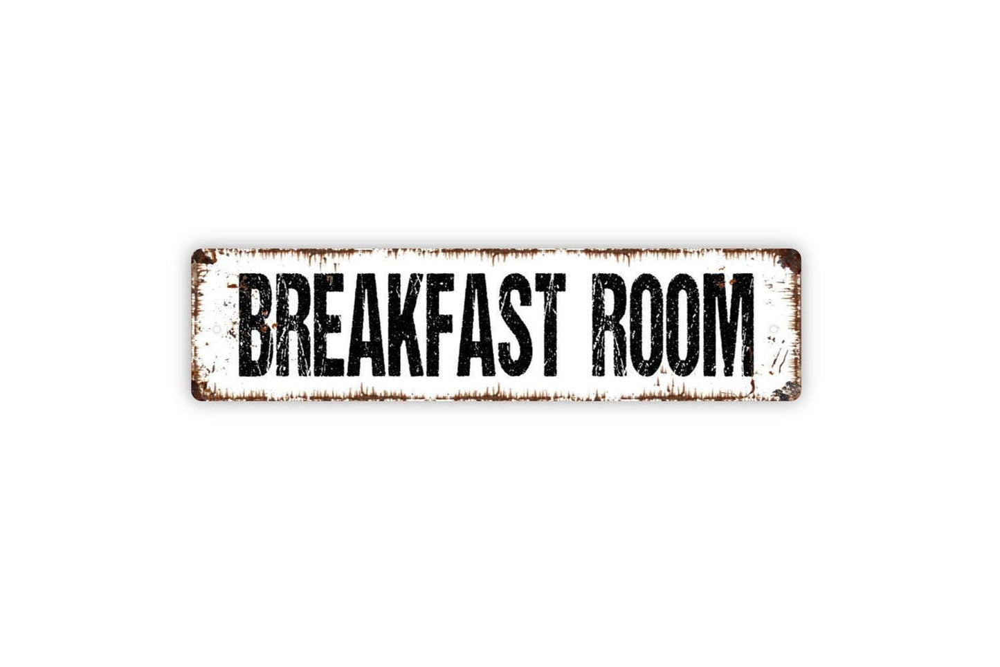 Breakfast Room Sign - Bed And Breakfast Vacation Rental Welcome To Our Home Vinyl Sticker Or Street Metal Sign or Door Name Plate Plaque