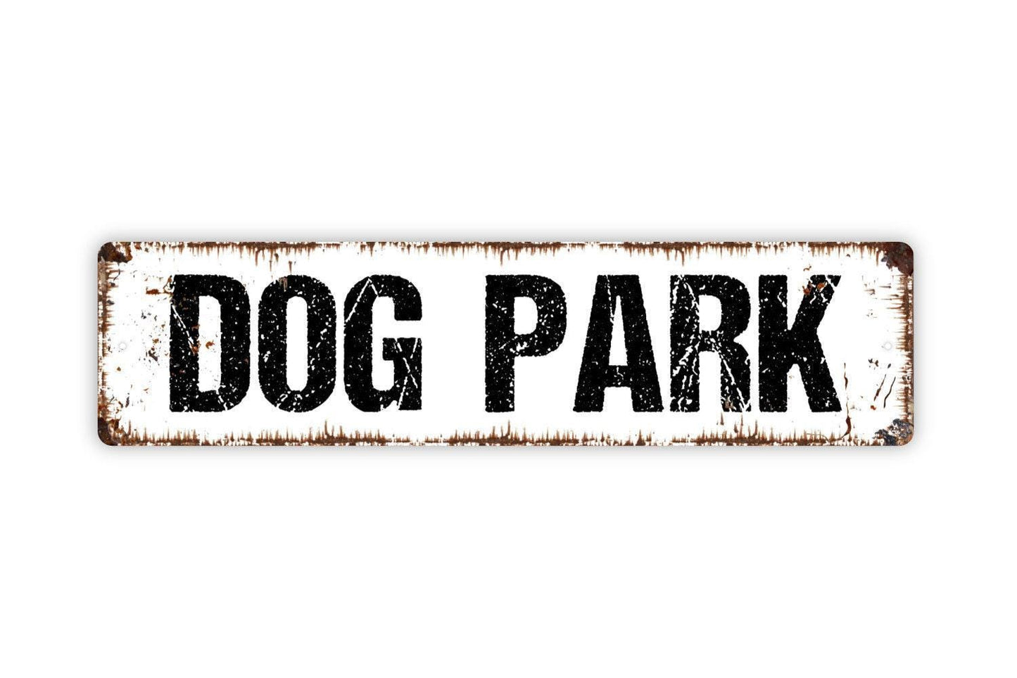 Dog Park Sign - Play Yard Puppy Pup Doggy K9 Doggie Vinyl Sticker Or Street Metal Sign or Door Name Plate Plaque