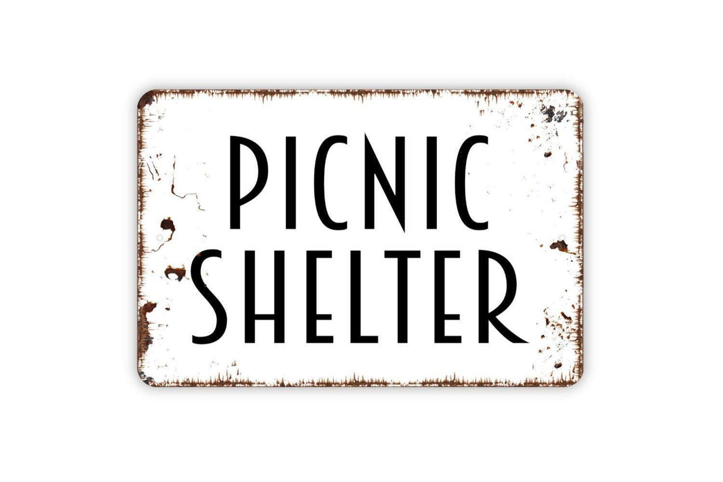 Picnic Shelter Sign - Indoor or Outdoor Custom Metal Wall Art