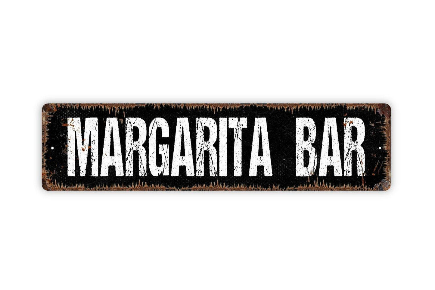 Margarita Bar Sign - Cocktail Lounge Pub Tavern Tiki Hut Drinks Vinyl Sticker Or Street Metal Sign or Door Name Plate Plaque