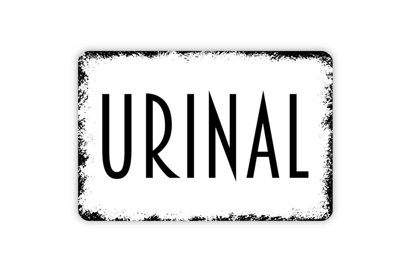 Urinal Sign - Bathroom Restroom Mens Boys Room Outdoor Or Indoor Metal Wall Art
