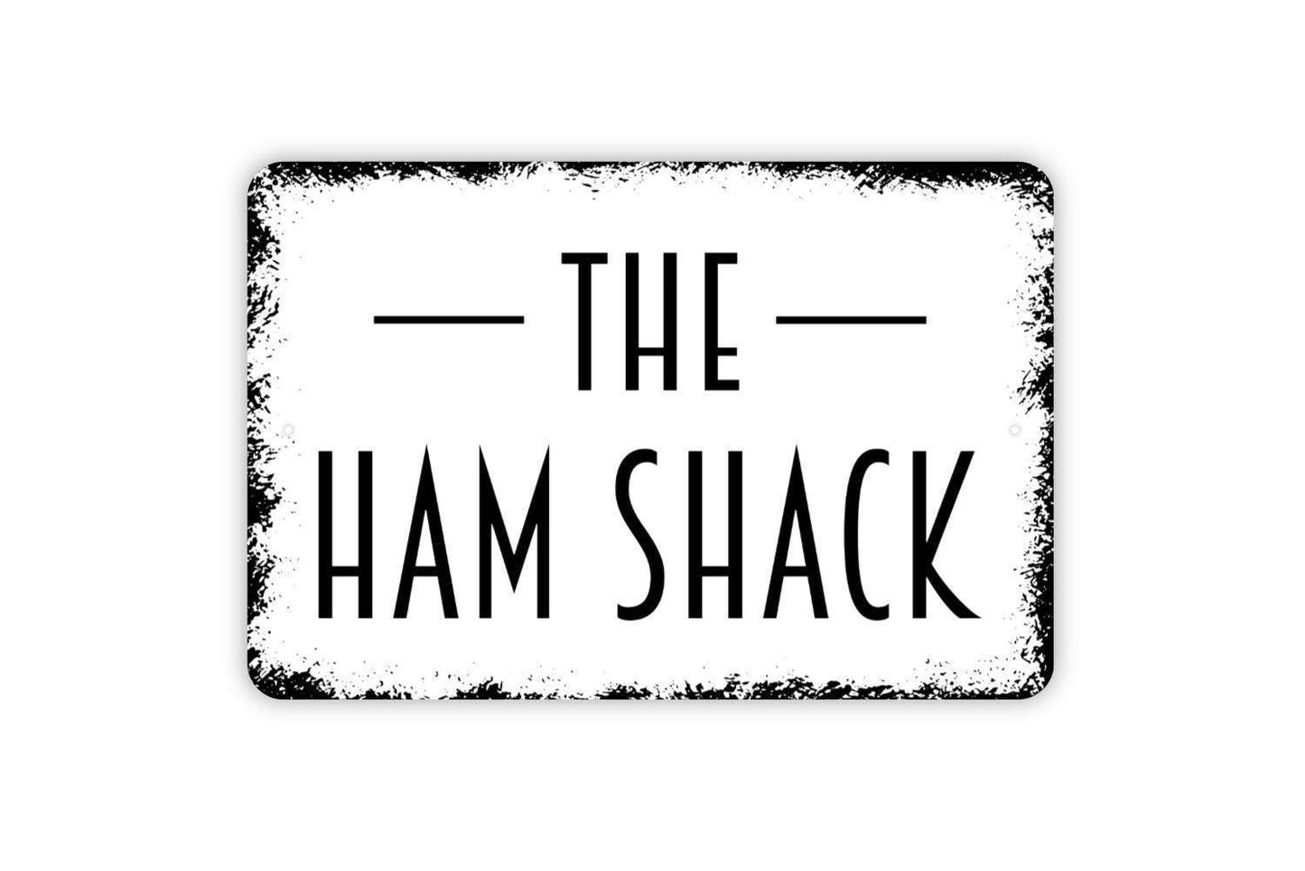 The Ham Shack Sign - Amateur Radio Operator Metal Indoor or Outdoor Wall Art