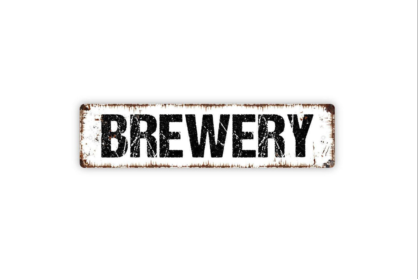 Brewery Sign - Welcome To Our Brewery Vinyl Sticker Or Custom Metal Sign, Vinyl Sticker Or Street Sign or Door Name Plate Plaque