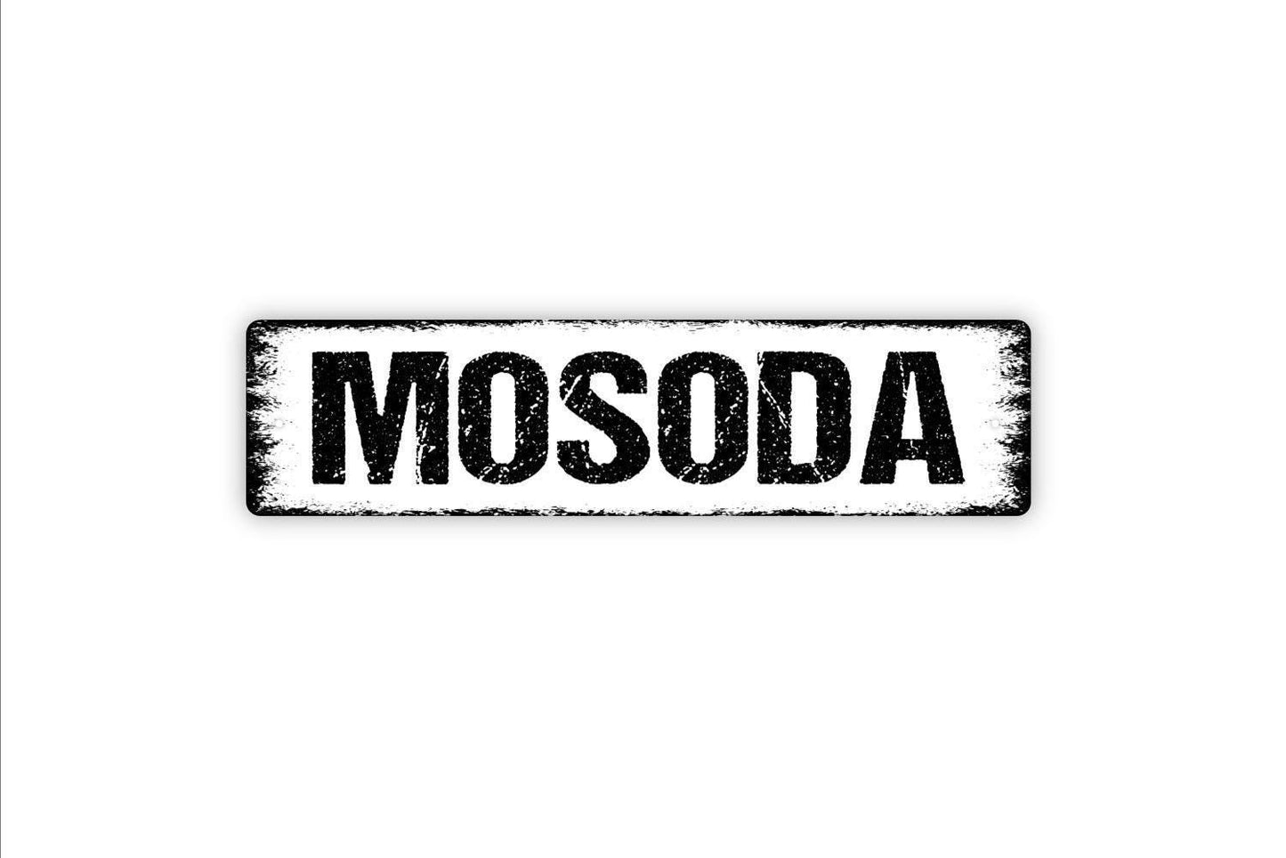 Mosoda Sign | Hungarian Laundry Room Wall Sign | Rustic Farmhouse Laundry Décor | Metal Sign or Vinyl Sticker for Home or Utility Room