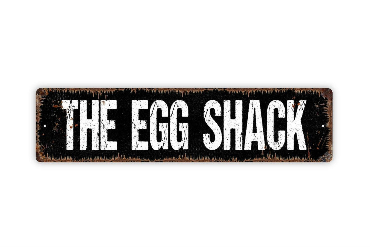 The Egg Shack Sign – Rustic Farmhouse Decor – Fresh Eggs for Sale Sign – Country Kitchen or Chicken Coop Sign – Metal Sign or Vinyl Sticker
