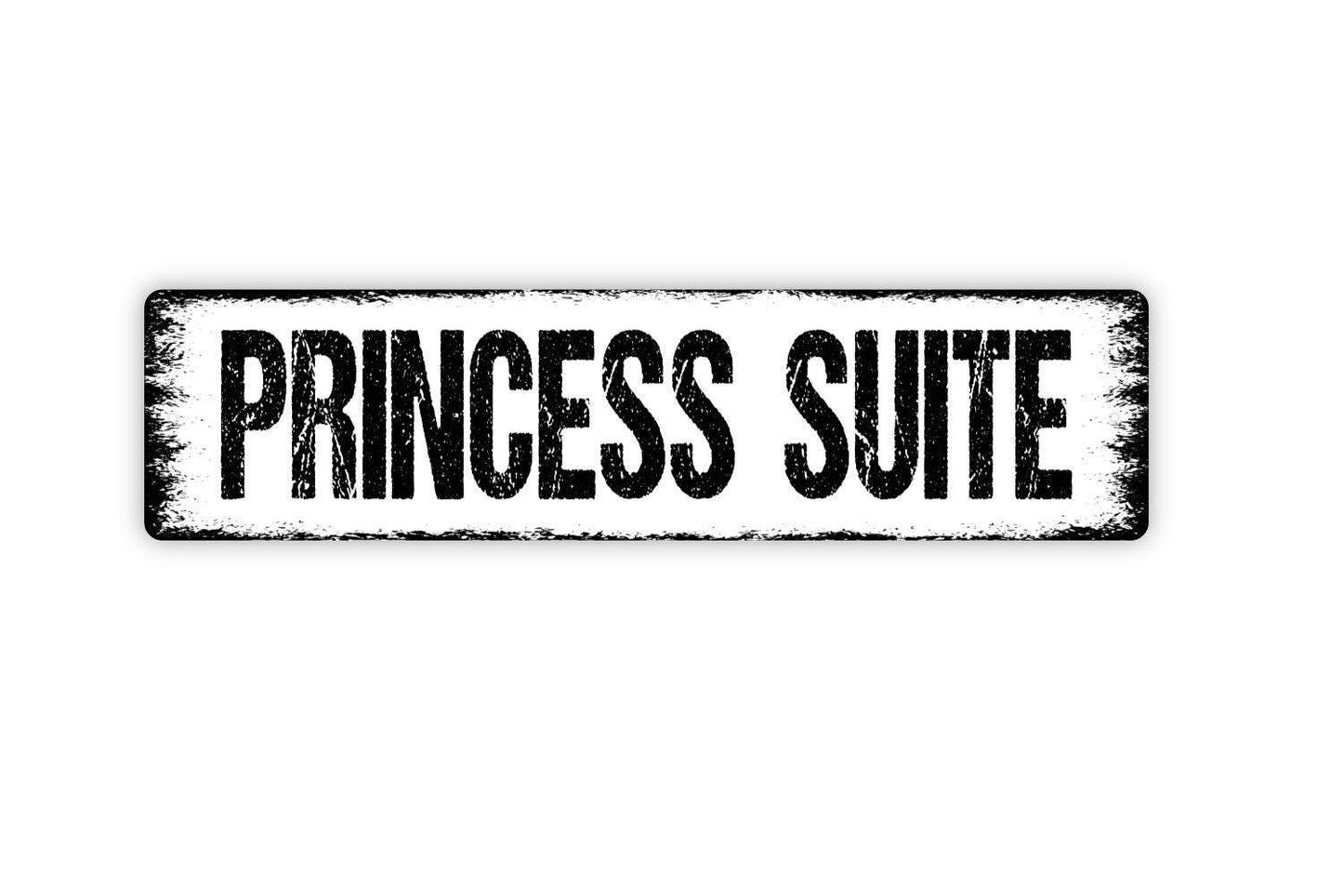 Princess Suite Sign - Girls Room Gals Cruise Girls Only Vinyl Sticker Or Street Metal Sign or Door Name Plate Plaque