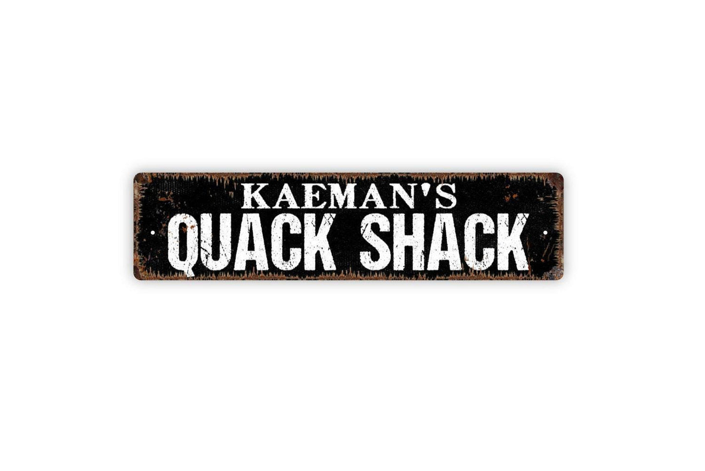 Personalized Quack Shack Sign | Custom Duck Coop, Pond, or Cabin Wall Sign | Funny Backyard Décor Metal Duck Sign or Vinyl Sticker Gift