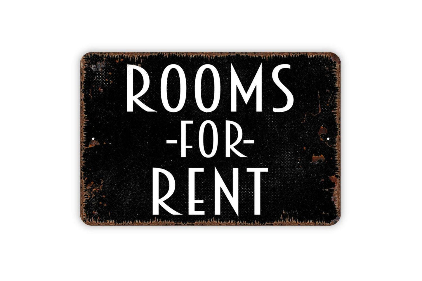 Rooms For Rent Sign - Metal Vacancy Wall Art