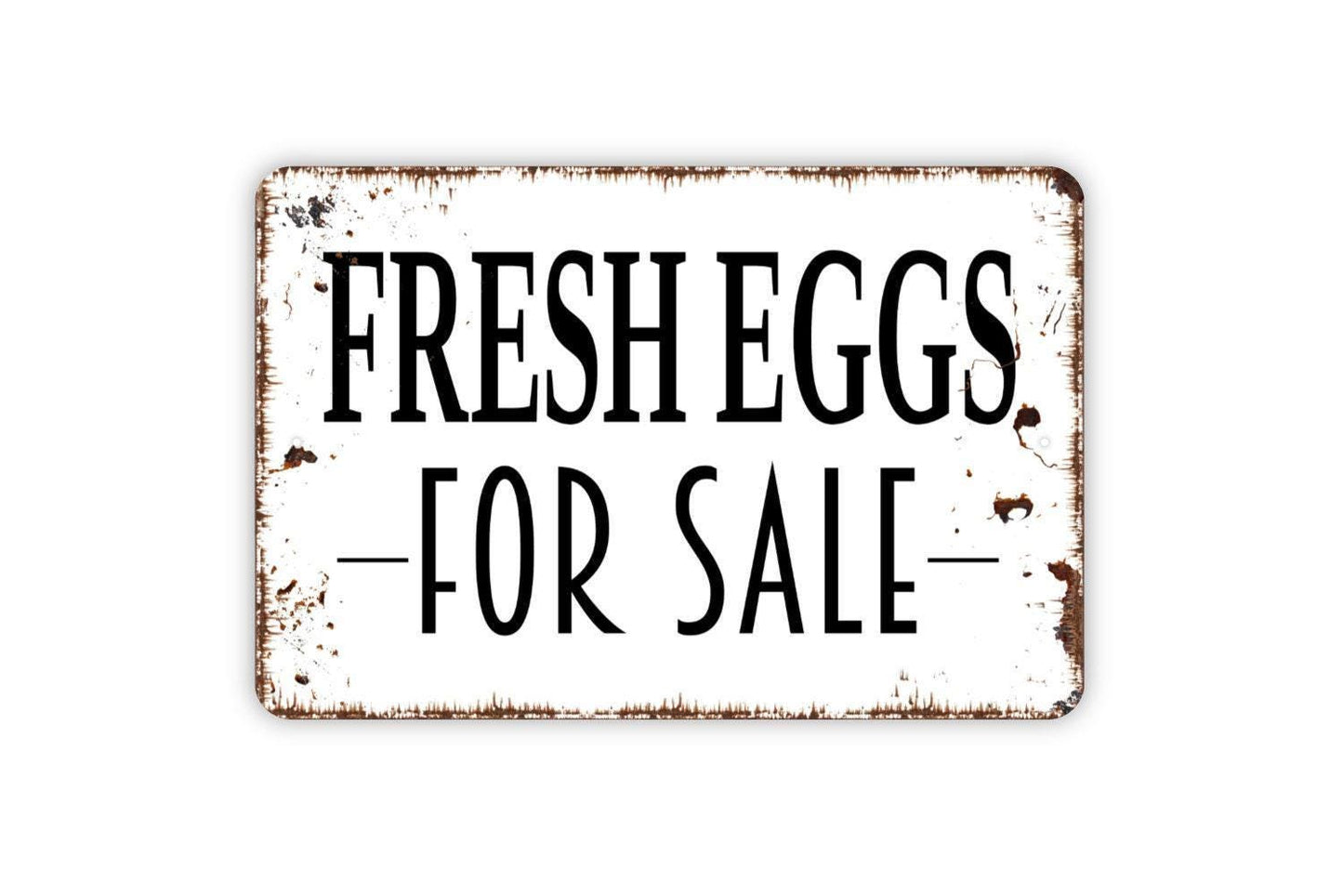 Fresh Eggs For Sale Sign | Rustic Farmhouse Kitchen Wall Decor | Country Market Sign | Custom Metal Sign or Vinyl Sticker | Chicken Coop Art
