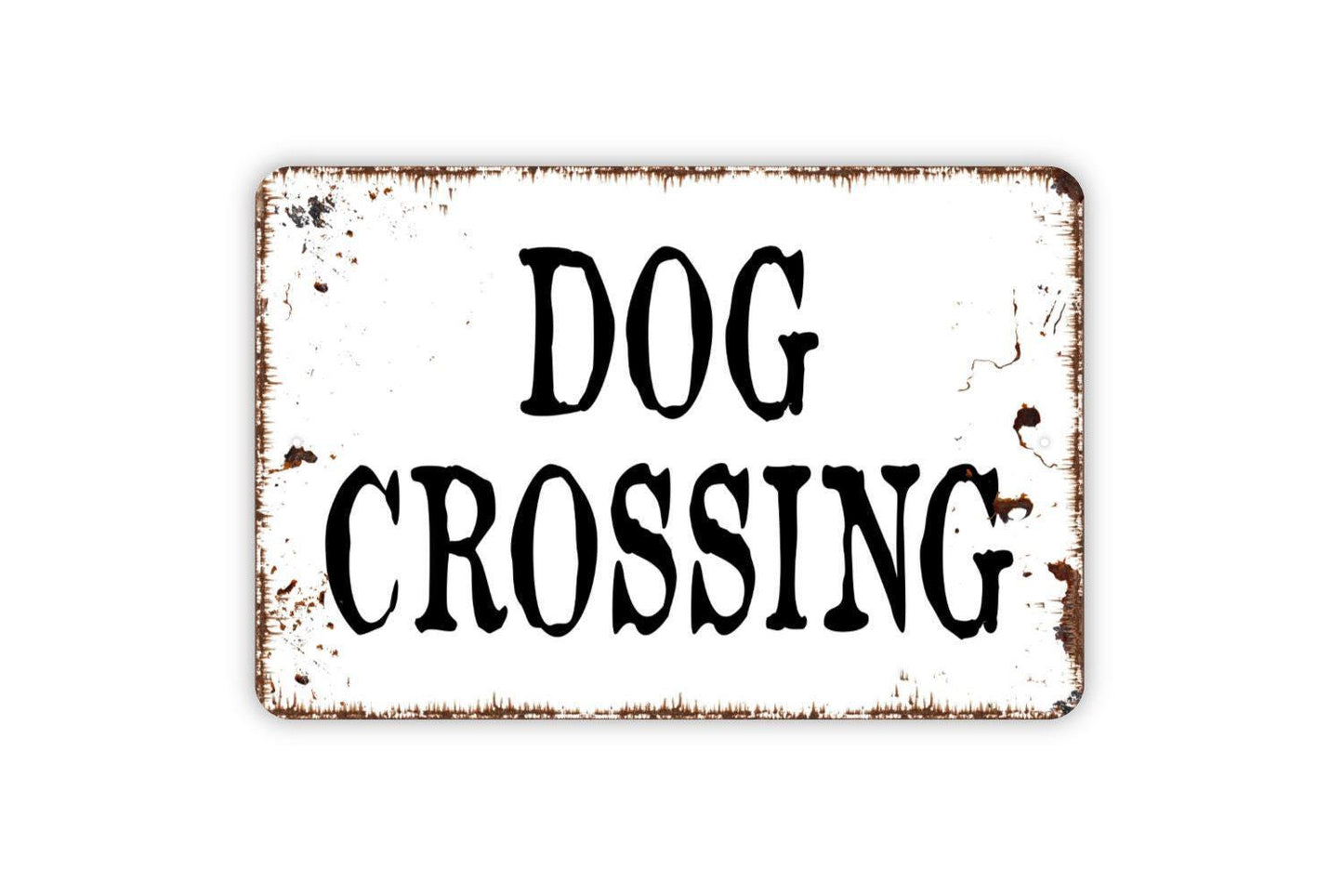 Dog Crossing Sign - Metal Indoor or Outdoor Wall Art