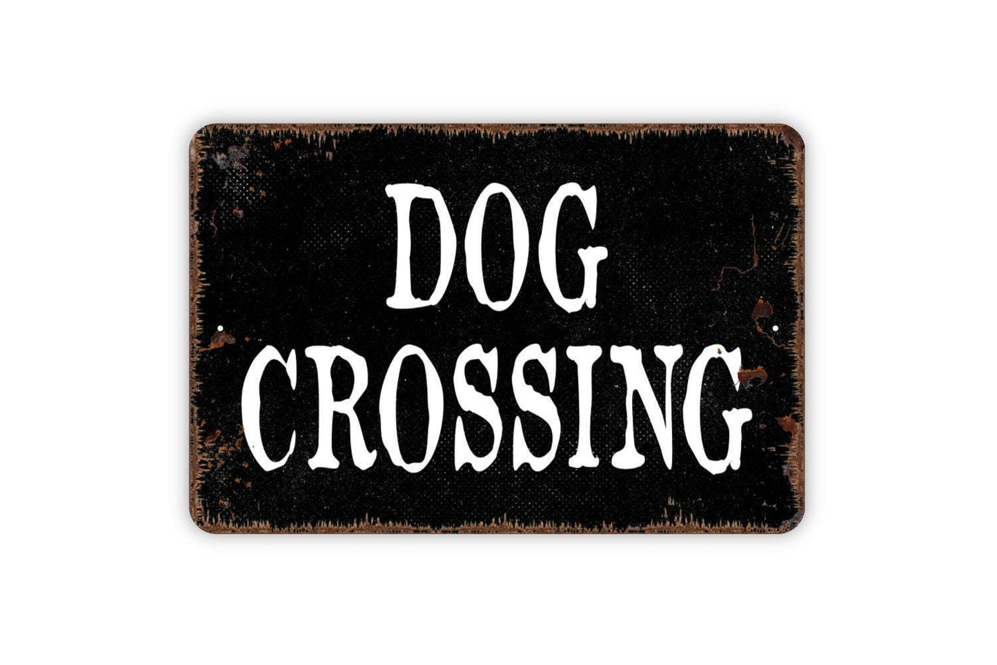 Dog Crossing Sign - Metal Indoor or Outdoor Wall Art