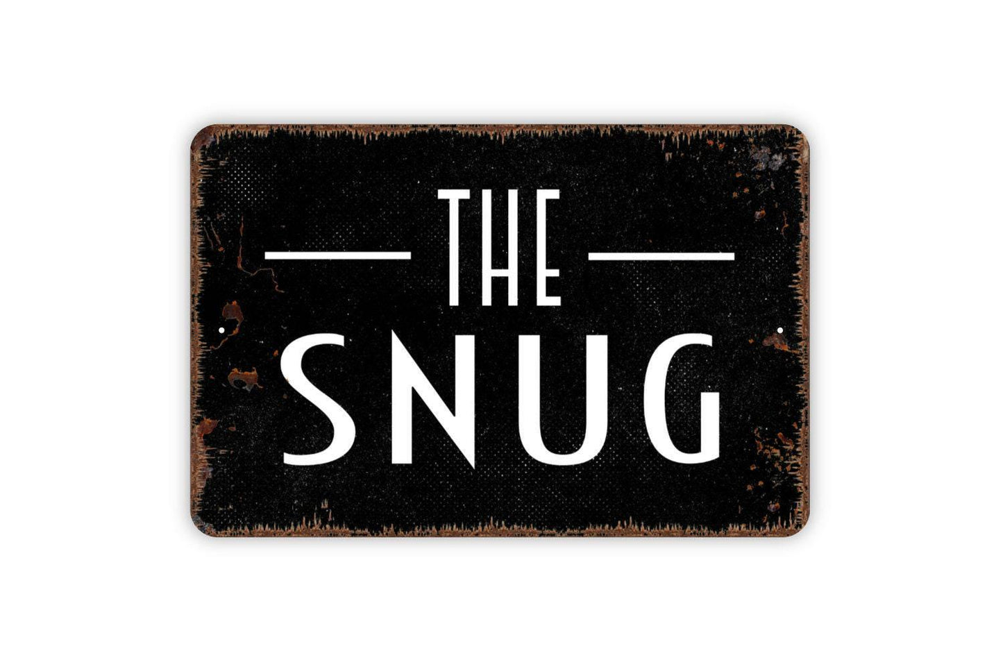 The Snug Sign Metal Wall Art or Vinyl Sticker for Pub, Bar, Home Bar, Irish Pub Decor, Man Cave, Cozy Bar Room, Rustic Wall Sign
