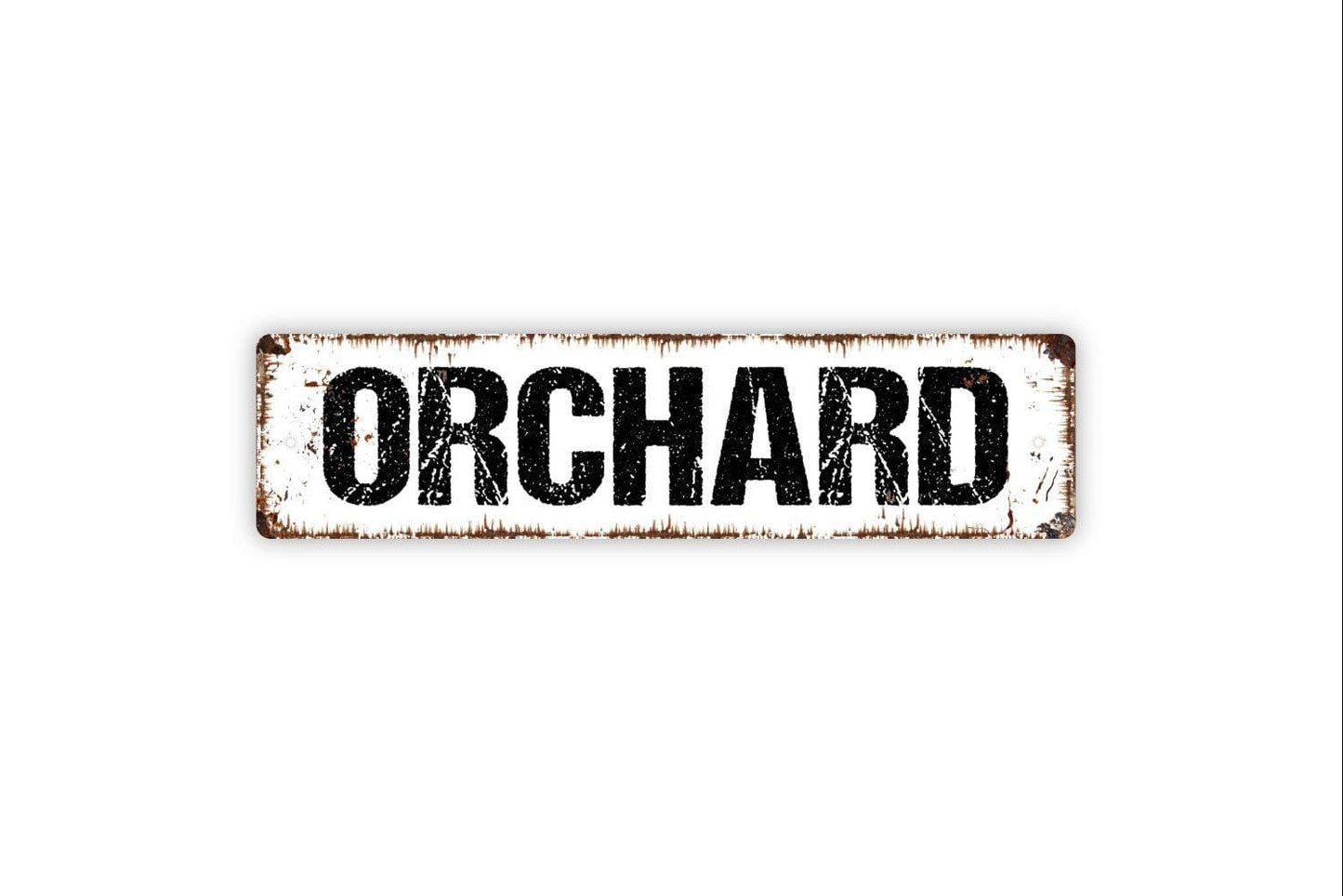 Orchard Sign | Farm or Backyard Fruit Tree Décor | Homestead Outdoor Wall Sign | Metal Orchard Sign or Vinyl Sticker Gift Idea