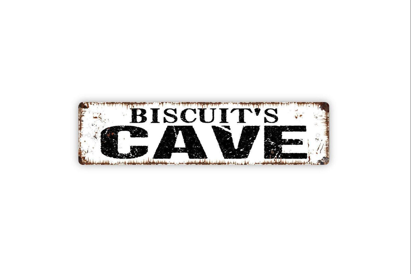 Personalized Cave Sign, Custom Metal Sign, Vinyl Sticker Or Street Sign or Door Name Plate Plaque