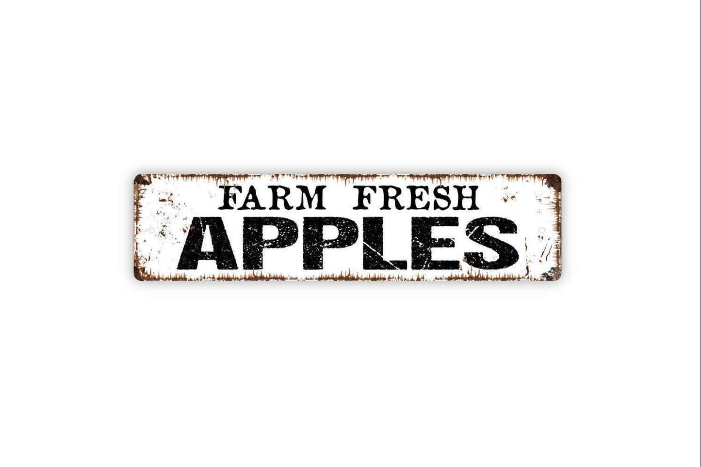Farm Fresh Apples Sign - Apple Tree Garden Farmers Market Vinyl Sticker Or Street Metal Sign or Door Name Plate Plaque