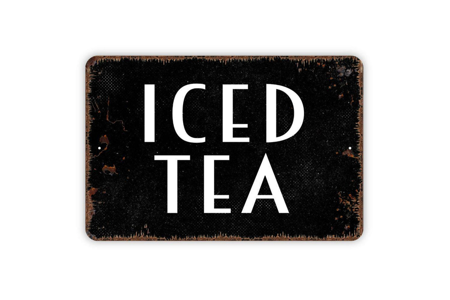 Iced Tea Sign - Kitchen Custom Indoor or Outdoor Metal Wall Art