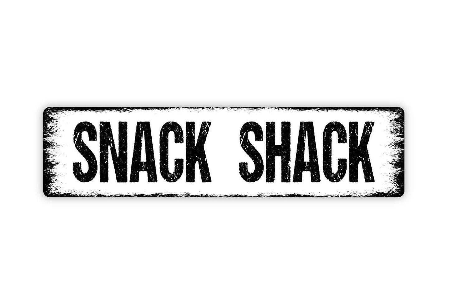 Snack Shack Sign | Rustic Concession Stand Sign | Kitchen or Patio Wall Decor | Custom Metal Sign or Vinyl Sticker | Farmhouse Snack Bar Art