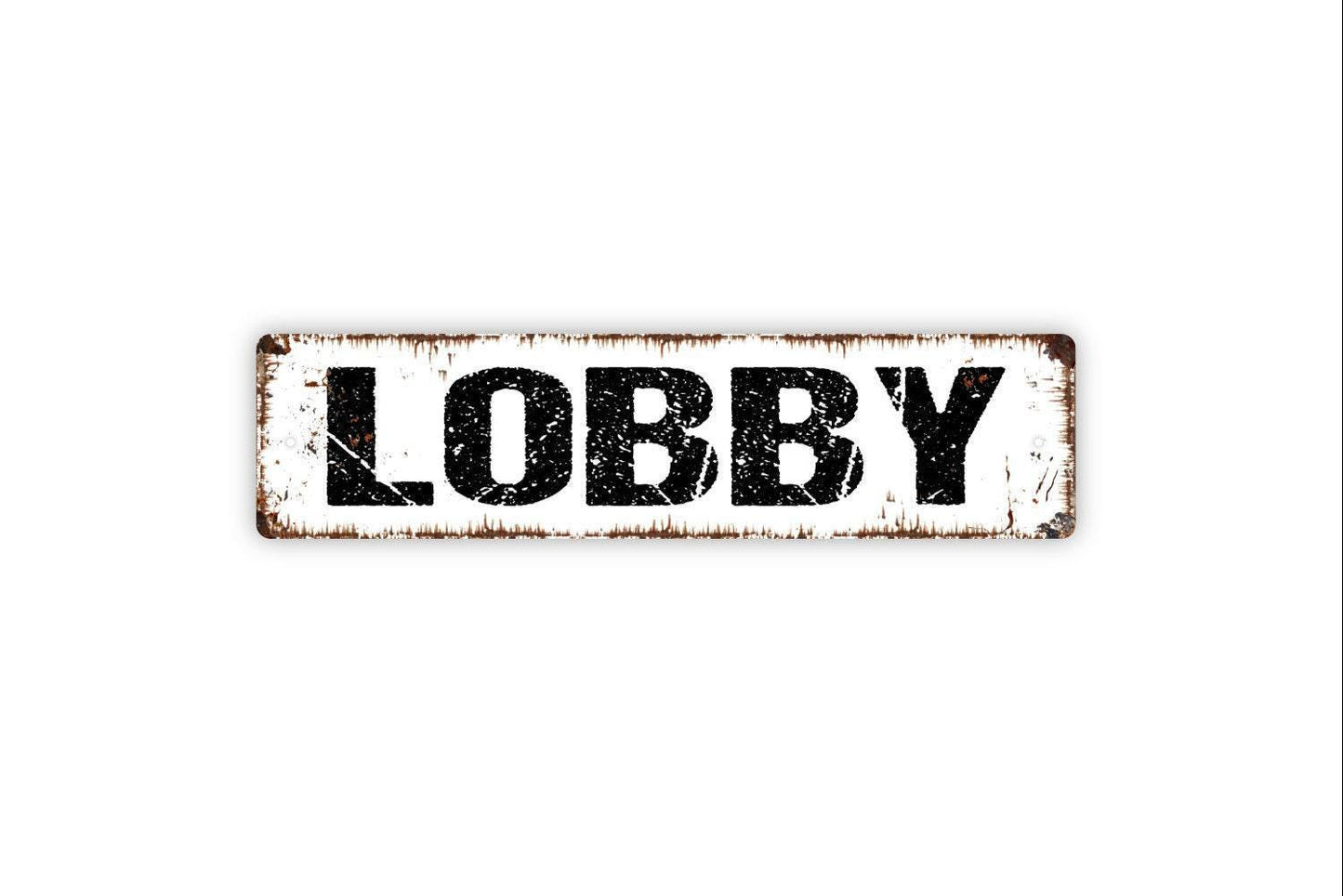 Lobby Sign – Office Entrance Sign – Business Reception Area Wall Art – Professional Workplace Door Sign – Metal Sign or Vinyl Sticker