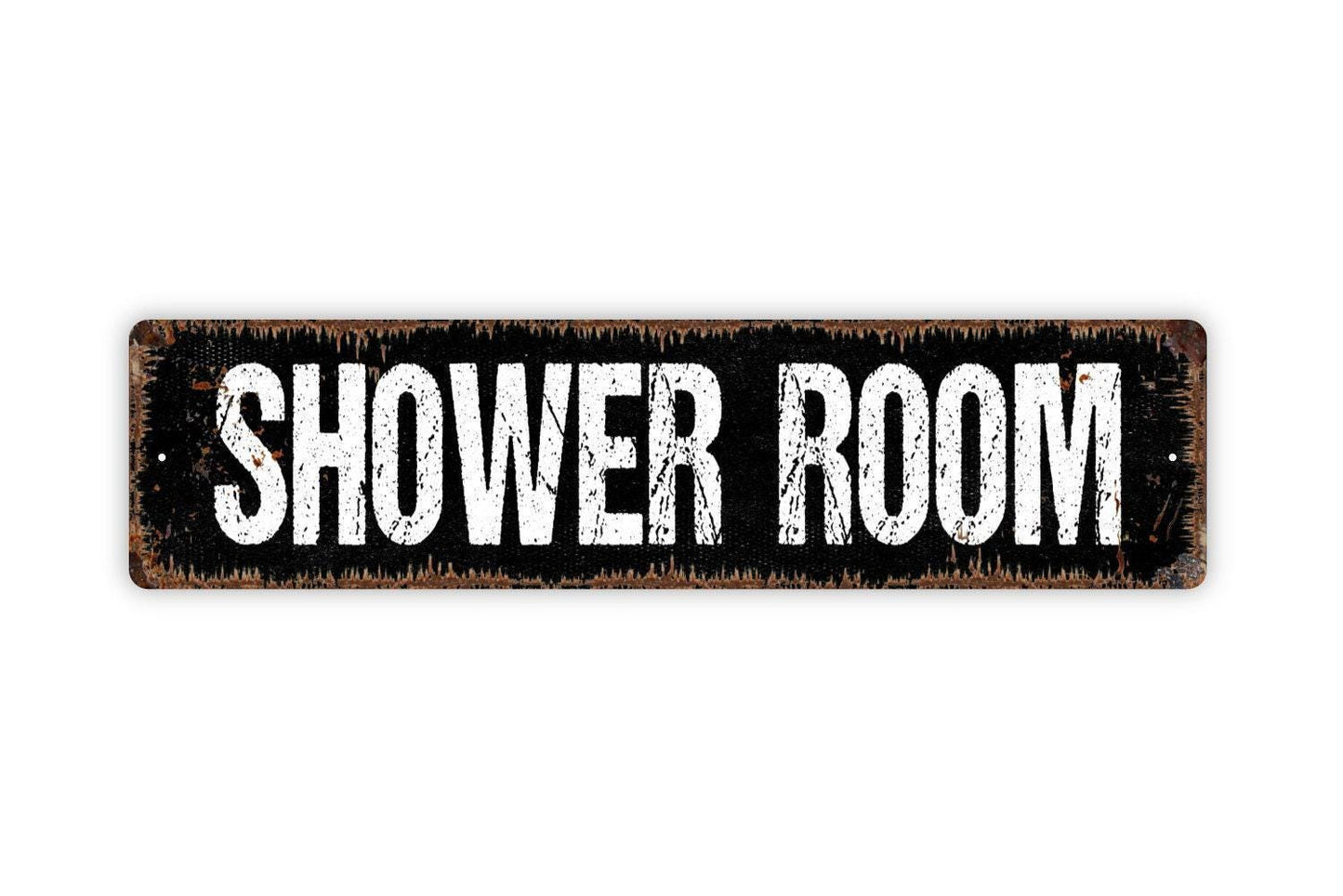 Shower Room Sign - Showers Locker Room Bathroom Restroom Mens Womens Shower House Rustic Street Metal Sign or Door Name Plate Plaque