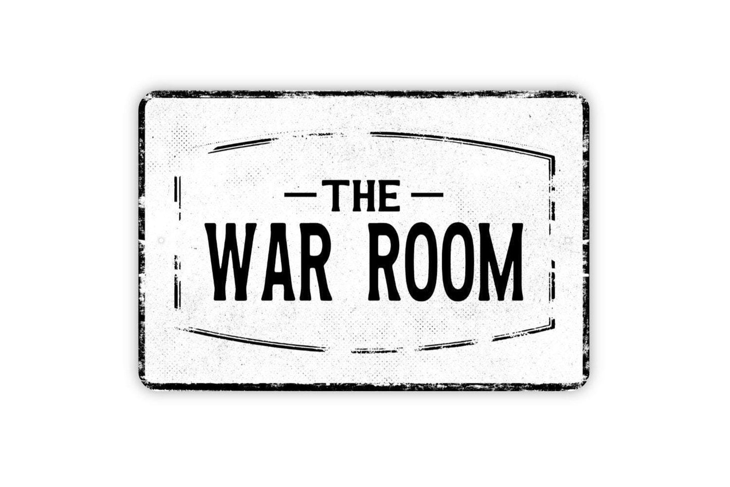 War Room Sign Metal Wall Art or Vinyl Sticker for Office, Prayer Room, Strategy Room, Church, Home Study, Motivational Wall Decor