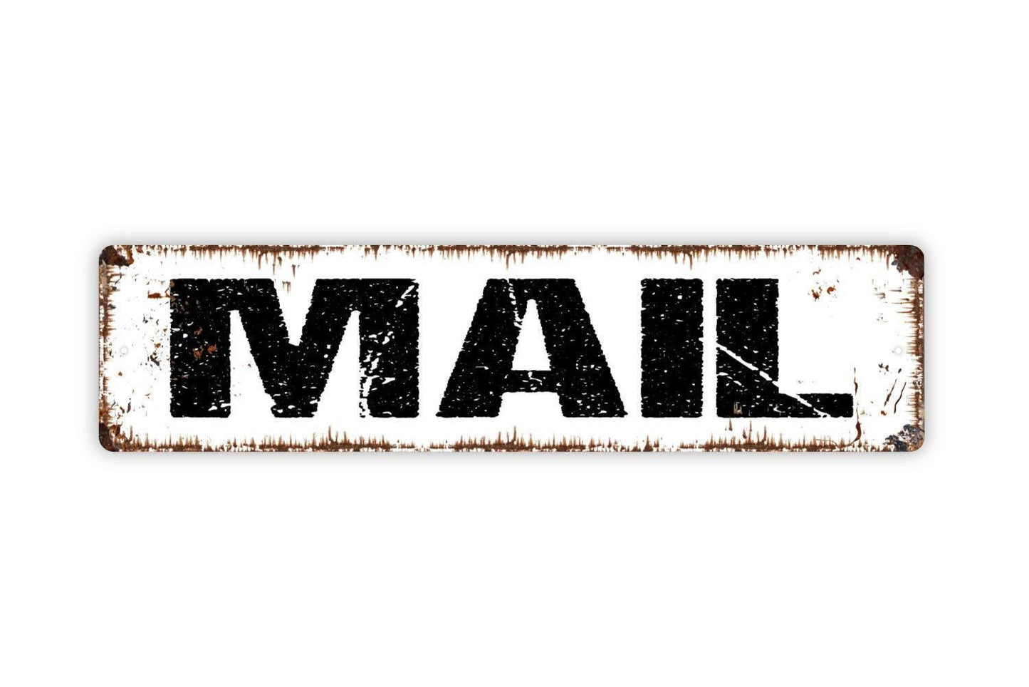 Mail Sign - Mailbox Mailman Leave Packages Here Vinyl Sticker Or Street Metal Sign or Door Name Plate Plaque