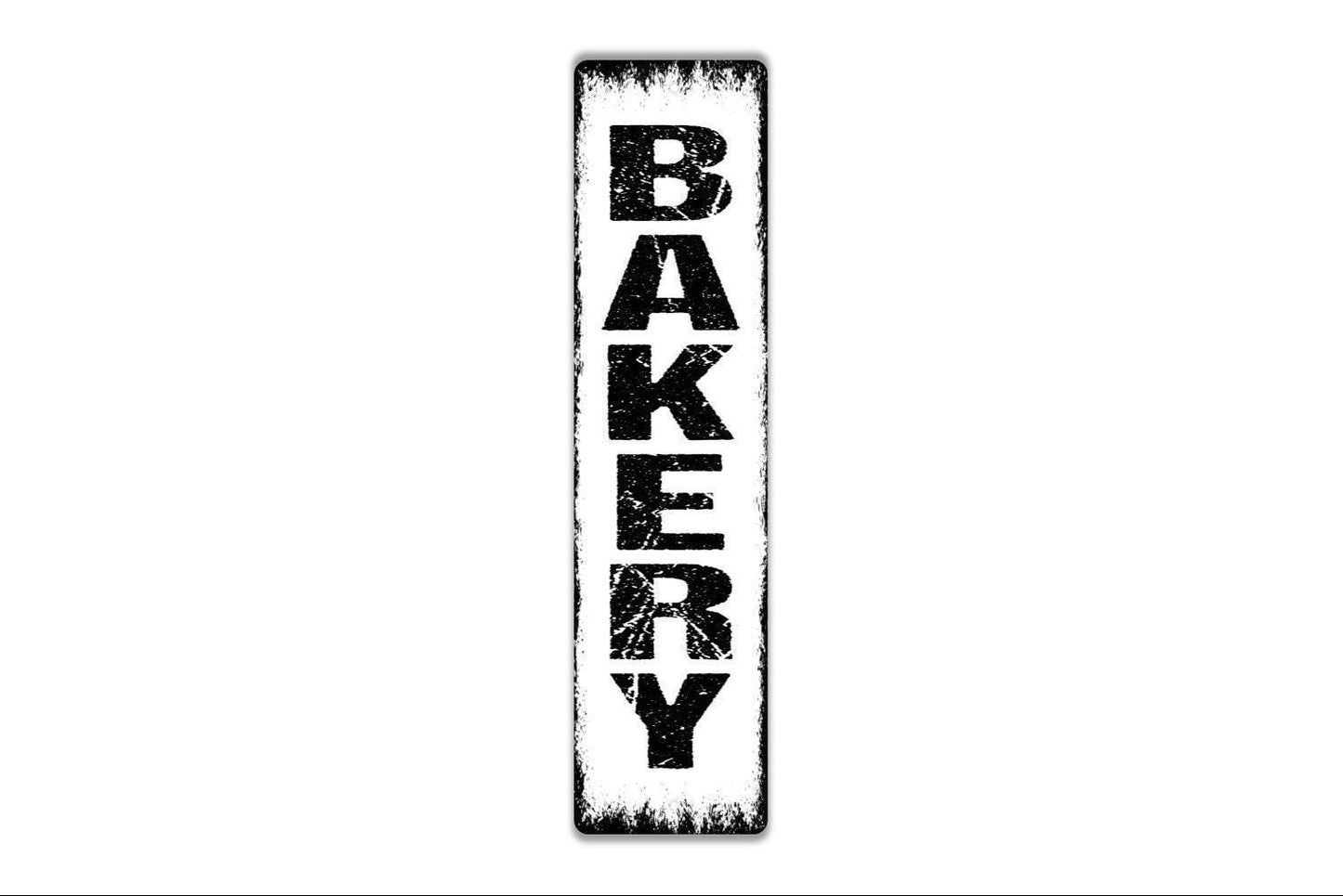 Vertical Bakery Sign - Kitchen Vinyl Sticker Or Metal Street Sign or Door Name Plate Plaque