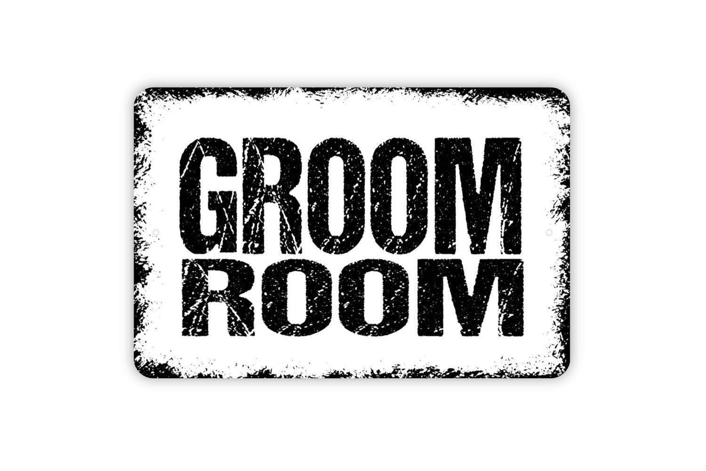 Groom Room Sign | Rustic Pet Grooming Wall Decor | Dog Groomer Shop Sign | Custom Metal Sign or Vinyl Sticker | Salon or Pet Spa Wall Art
