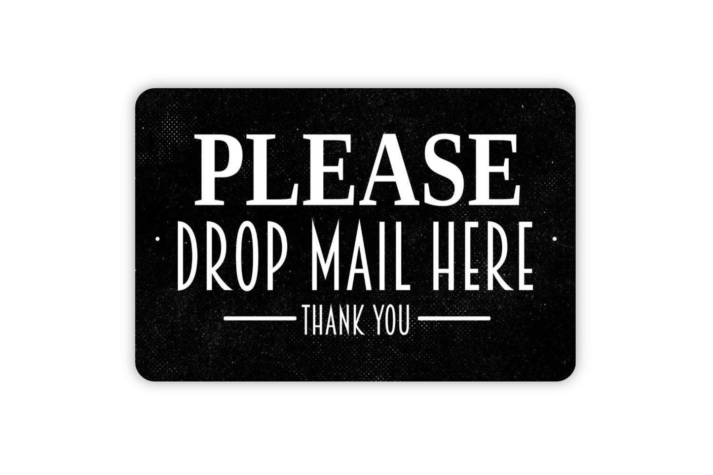 Please Drop Mail Here Sign | Mail Carrier Sign | Package Delivery Sign | Porch Entry Mailbox Sign | Metal Sign or Vinyl Sticker