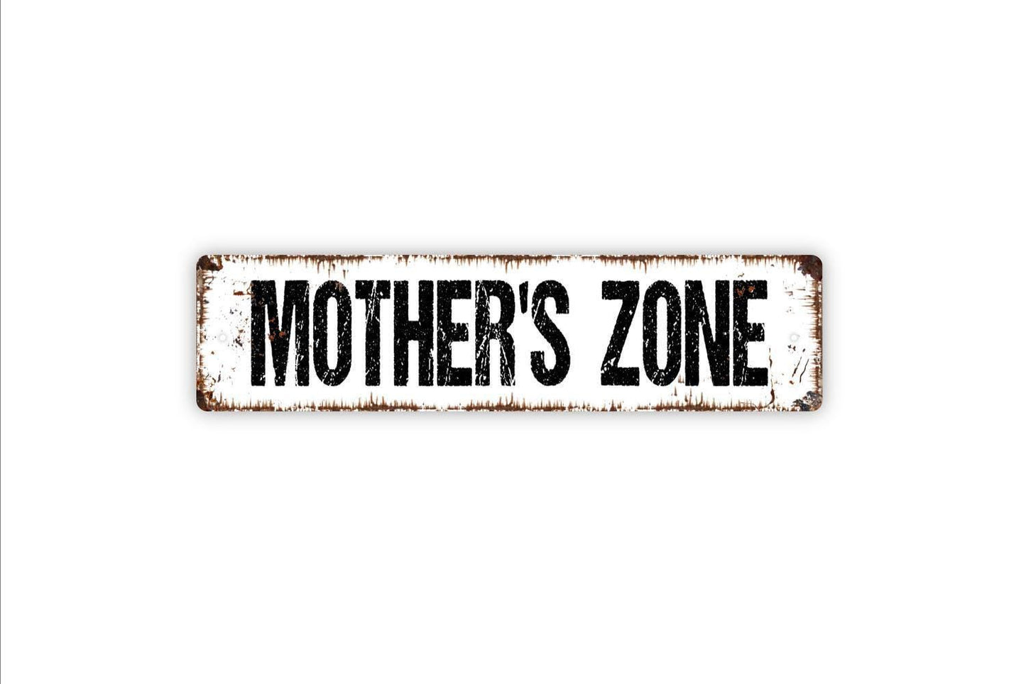 Mother's Zone Sign - Primary Bedroom Mom's Attic Welcome To Our Home Vinyl Sticker Or Street Metal Sign or Door Name Plate Plaque