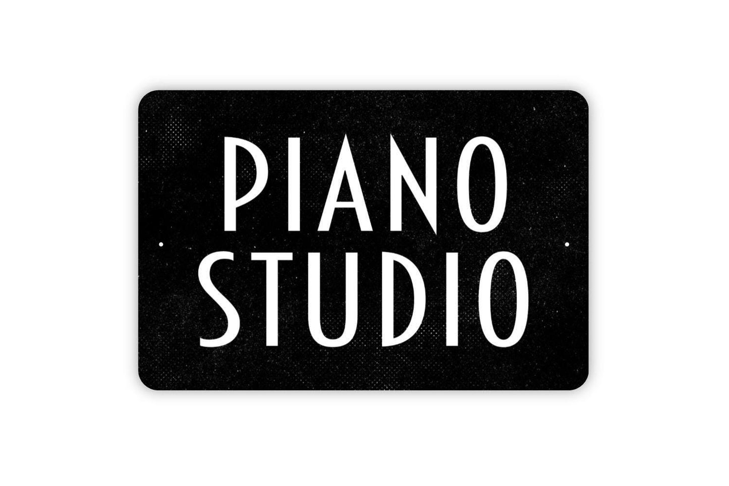 Piano Studio Sign | Music Teacher Wall Sign for Lessons or Home Studio | Rustic Farmhouse Metal Sign or Vinyl Sticker for Music Room