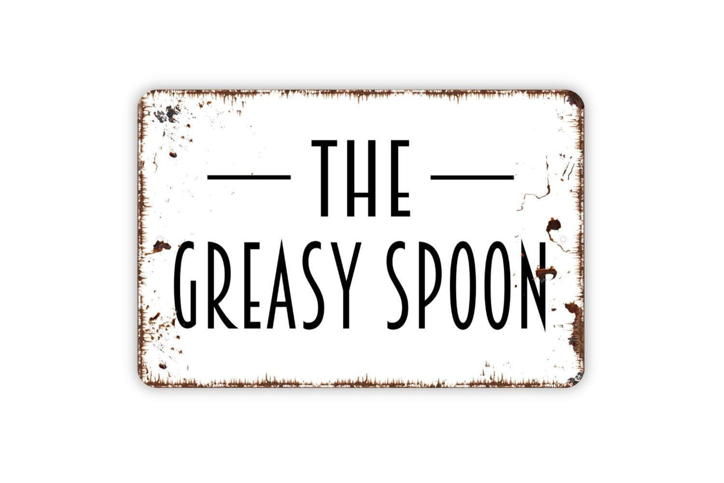The Greasy Spoon Sign - Kitchen Cafe Restaurant Diner Metal Sign