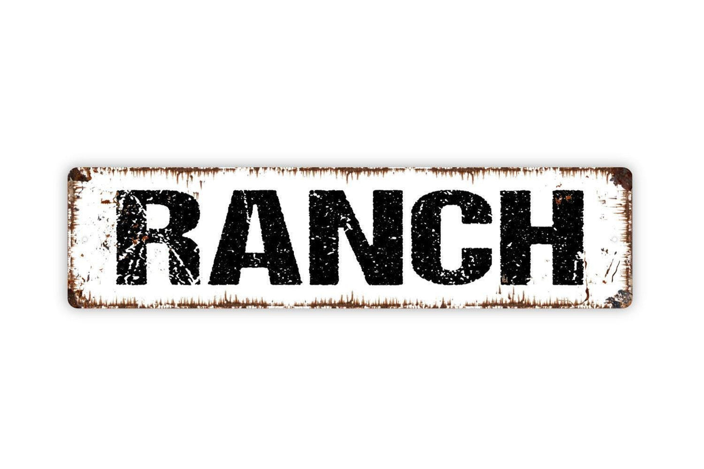 Ranch Metal Sign - Farm Farmhouse Vinyl Sticker Or Street Metal Sign or Door Name Plate Plaque