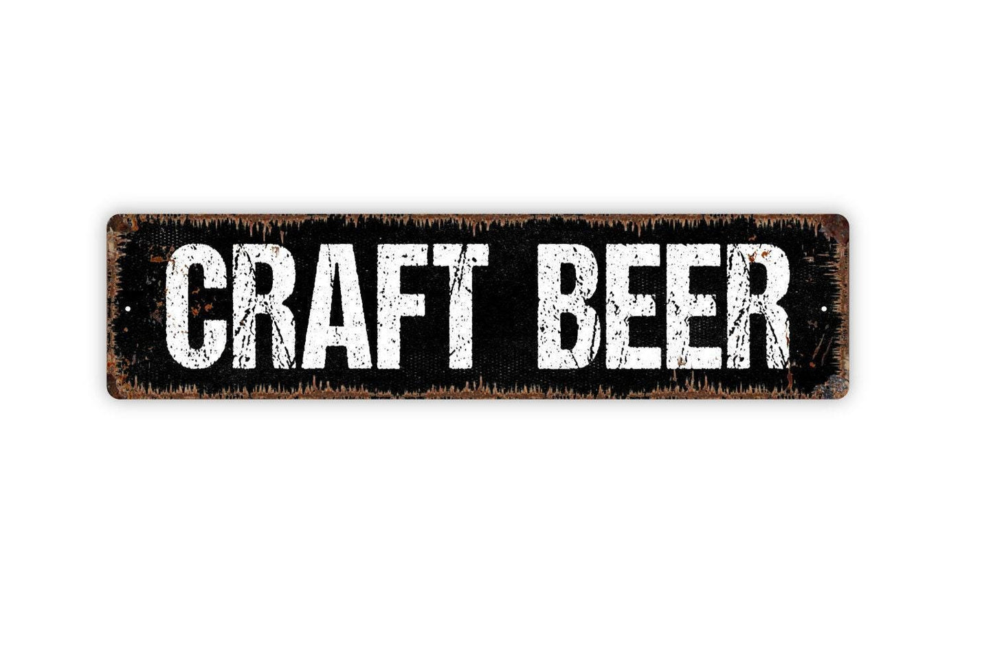 Craft Beer Sign – Rustic Bar Wall Decor – Home Bar or Pub Sign – Beer Lover Wall Art – Metal Sign or Vinyl Sticker
