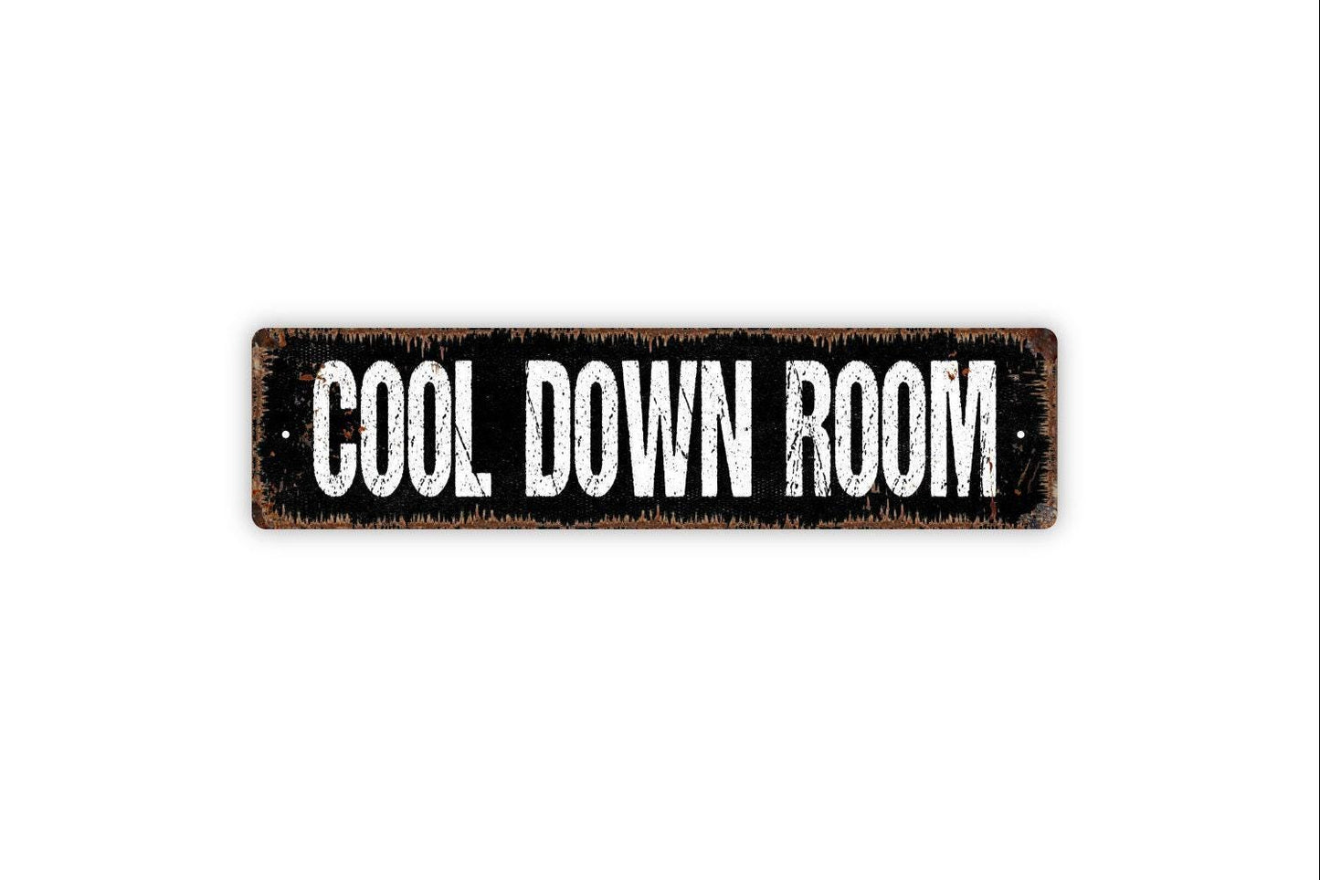 Cool Down Room Sign - School Kids Child Time Out Take A Break Vinyl Sticker Or Street Metal Sign or Door Name Plate Plaque