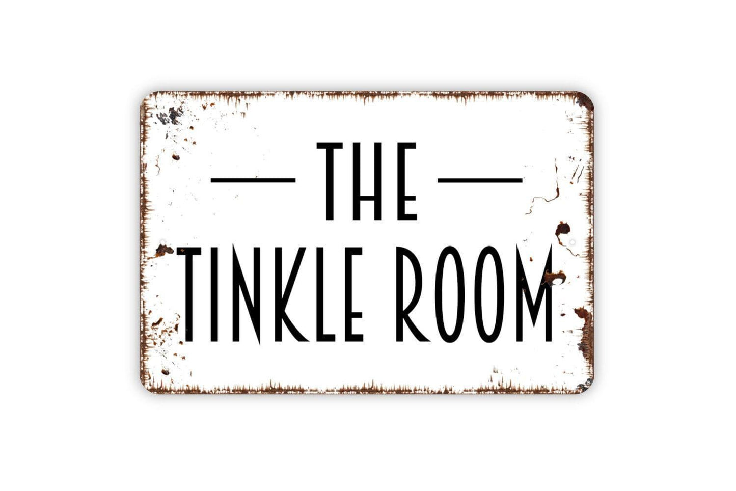 The Tinkle Room Sign - Bathroom Restroom Kids Bath Children Metal Indoor or Outdoor Wall Art