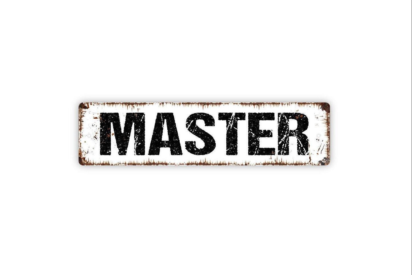 Master Sign - Bathroom Bedroom Captain's Quarters Farmhouse Style Decor Vinyl Sticker Or Street Metal Sign or Door Name Plate Plaque