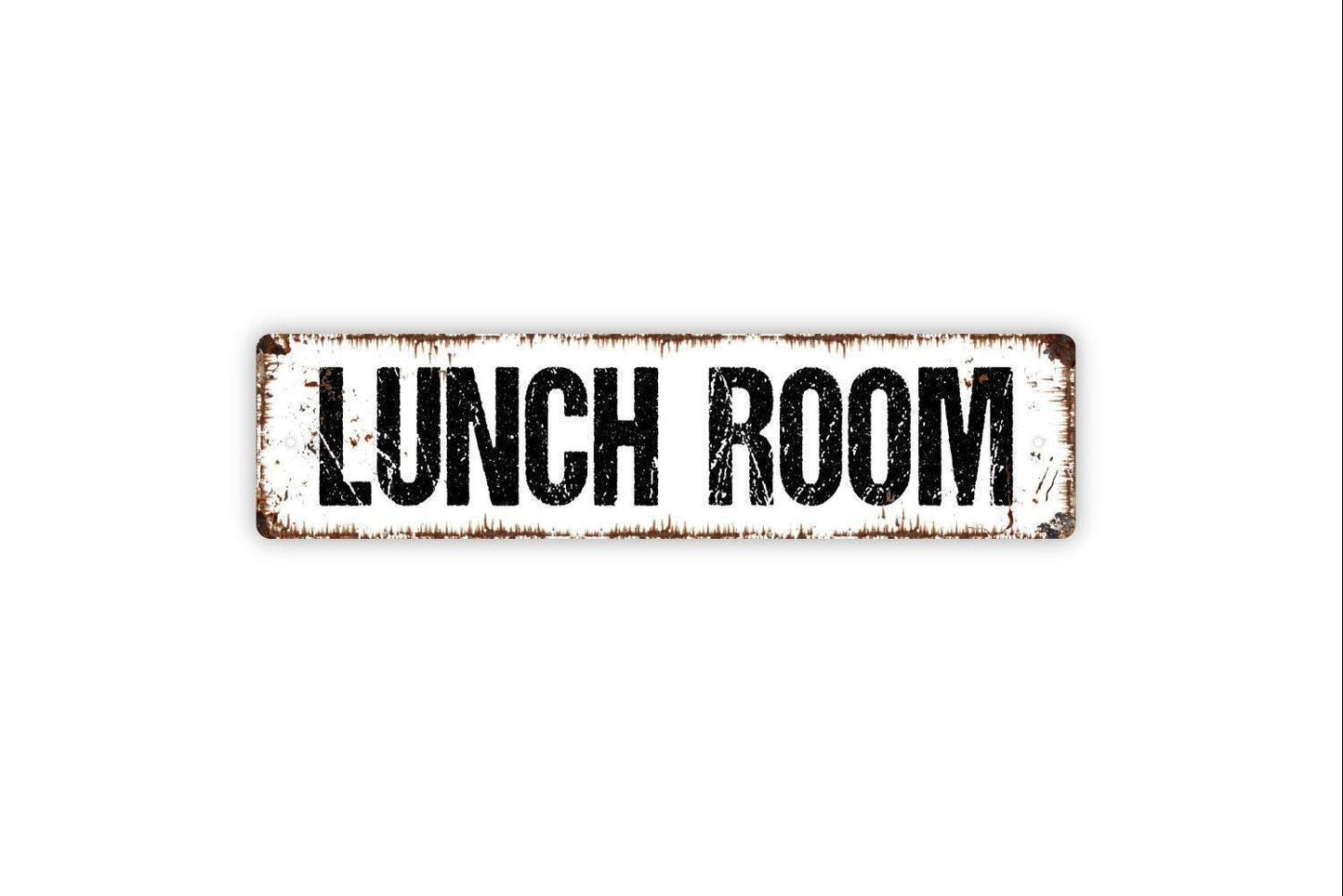 Lunch Room Sign - Cafeteria School Office Food Eat Vinyl Sticker Or Custom Metal Street Sign or Door Name Plate Plaque
