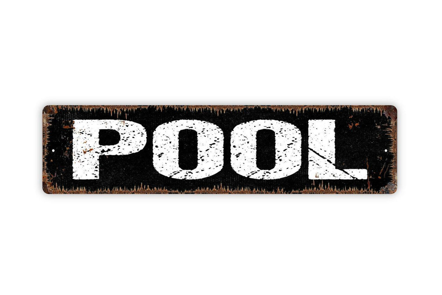 Pool Sign - Swimming Pool Vinyl Sticker Or Street Sign or Door Name Plate Plaque