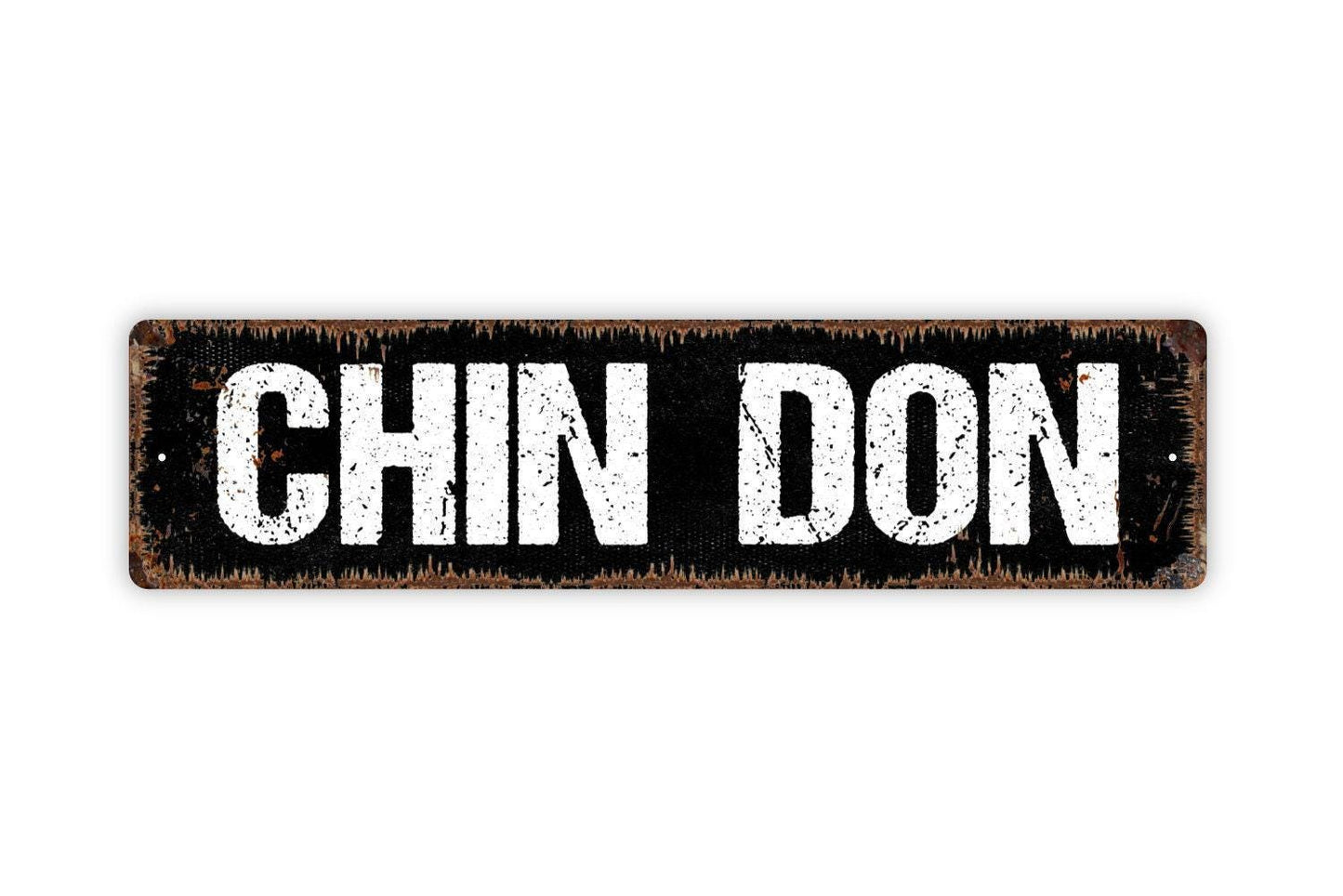 Chin Don Sign - Italian Chindon 100 Years Toast Drink Celebrate Vinyl Sticker Or Street Metal Sign or Door Name Plate Plaque